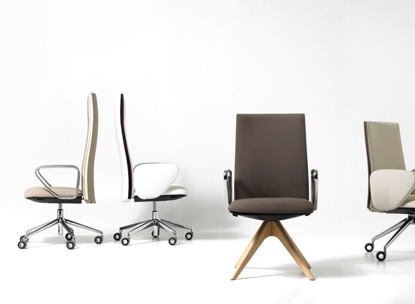 Diemme Поворотное кресло руководителя из ткани с высокой спинкой Velvet sun-id-1477293 - Вид №4