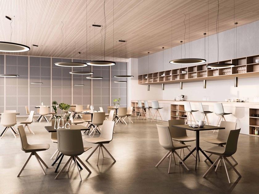 Ares Line Квадратный стальной стол Liner sun-id-1483588 - Вид №2