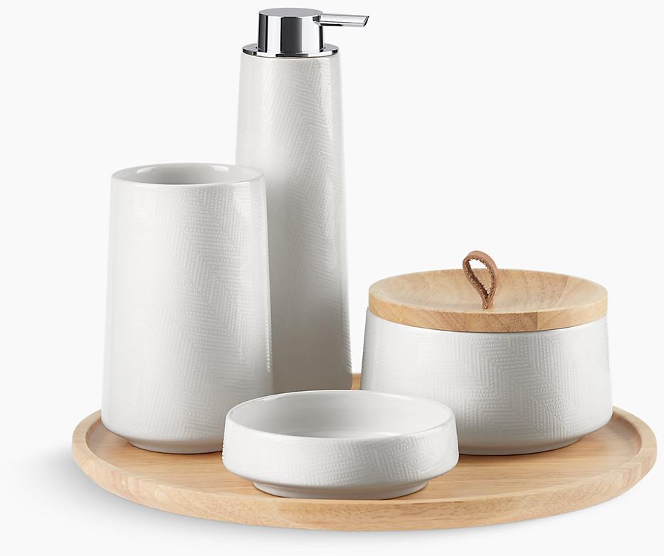 KOHLER Набор принадлежностей Bente  из пяти предметов, елочка K-29590-HD1-0 