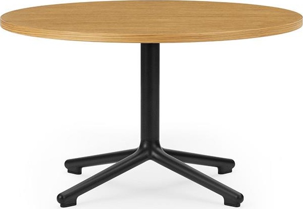 604164 журнальный столик Black Alu H40 Ø70 см Дуб Норманн Копенгаген Normann Copenhagen Lunar