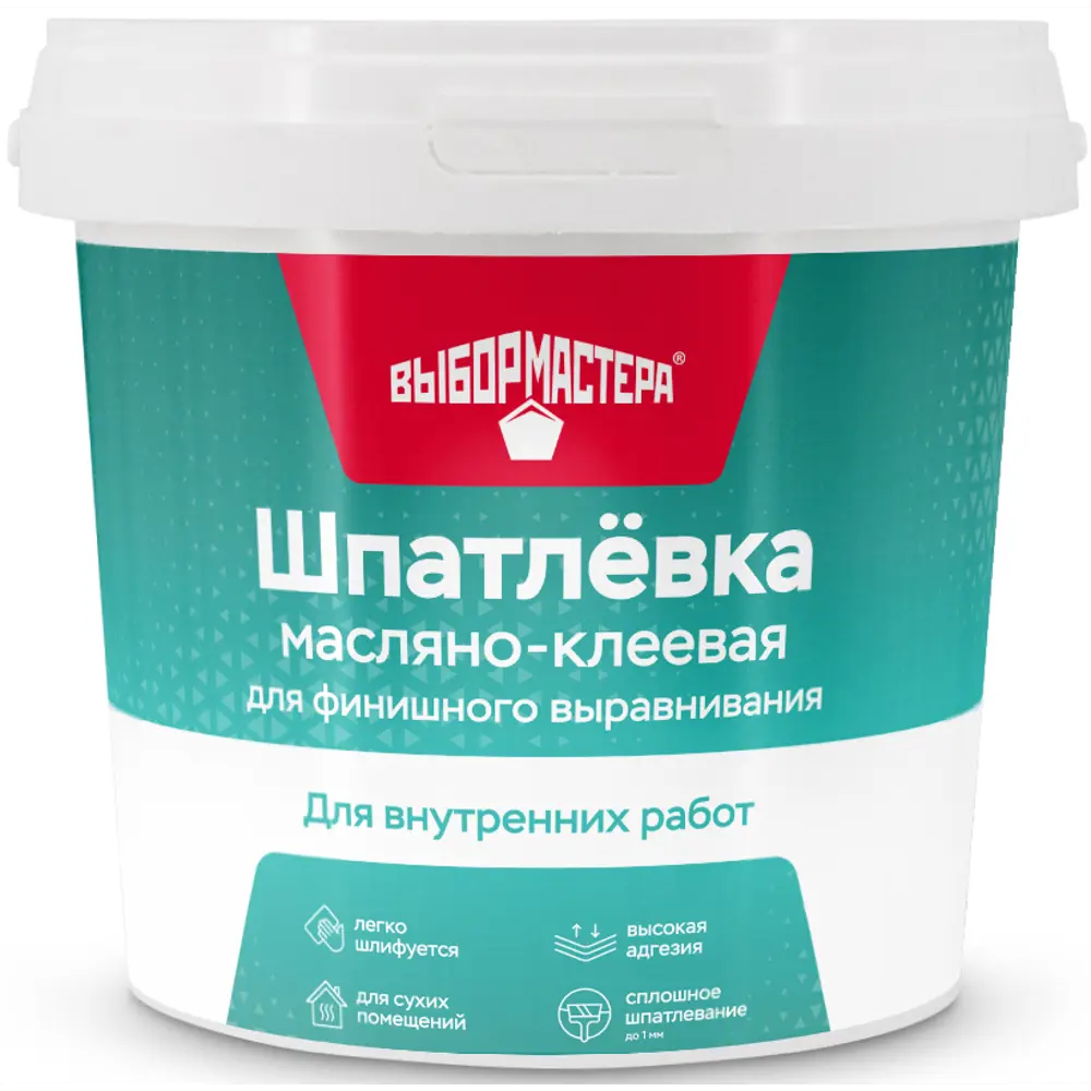 Шпаклевка масляно-клеевая Выбор мастера 1.5 кг 89408995 STLM-2057093 