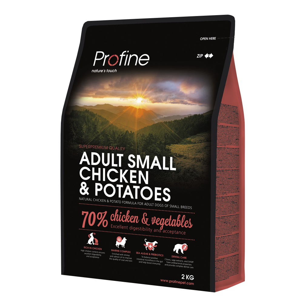 ПР0041294 Корм для собак для мелких пород курица сух. 2кг PROFINE 