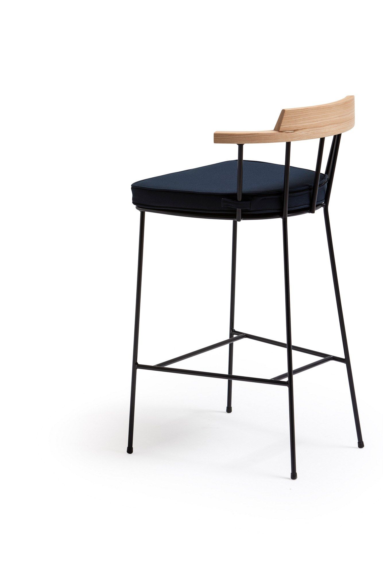 Высокий стул из стали с порошковым покрытием Vergés Mim ARCH-00007063 - Вид №2