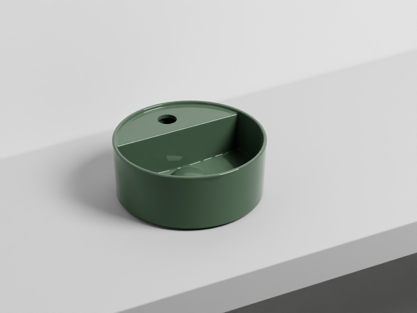 LPLAT-AL Раковина круглый одно отверстие под смеситель 28 cielo Shui Comfort Ceramica Cielo