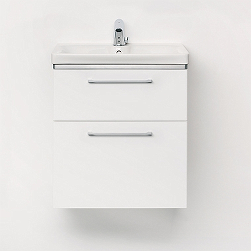 9610062101 IDO Glow тумба под умывальник, с двумя ящиками, Ш = 580 мм, Ш1 = 600 мм, дуб - Вид №2