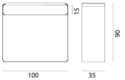 Medulum Открытый двусторонний книжный шкаф, покрытый лаком из листового металла Vodo Vo.lib  - Вид №2