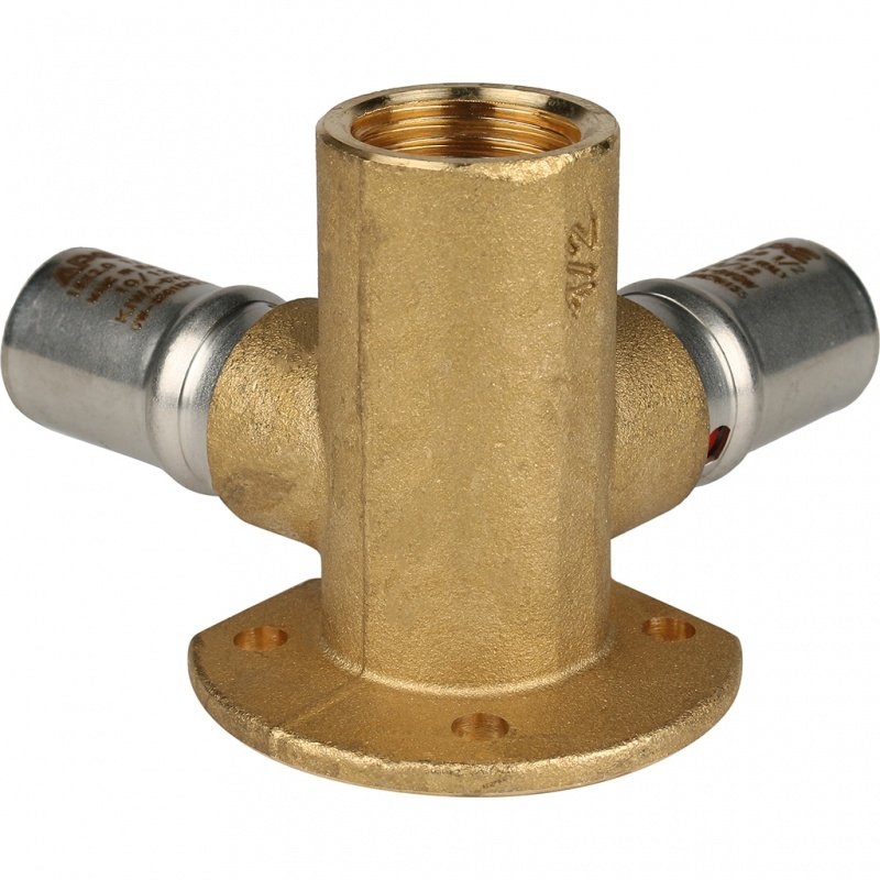 Тройник угловой настенный STOUT 16х1/2"х16 ВР под пресс SFP0015001216 - Вид №1