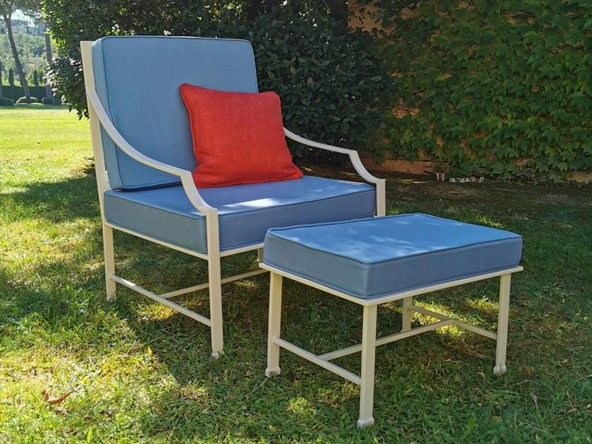 OFFICINACIANI Садовый пуф / подставка для ног из кованого железа Perennial Gf4025po  - Вид №1