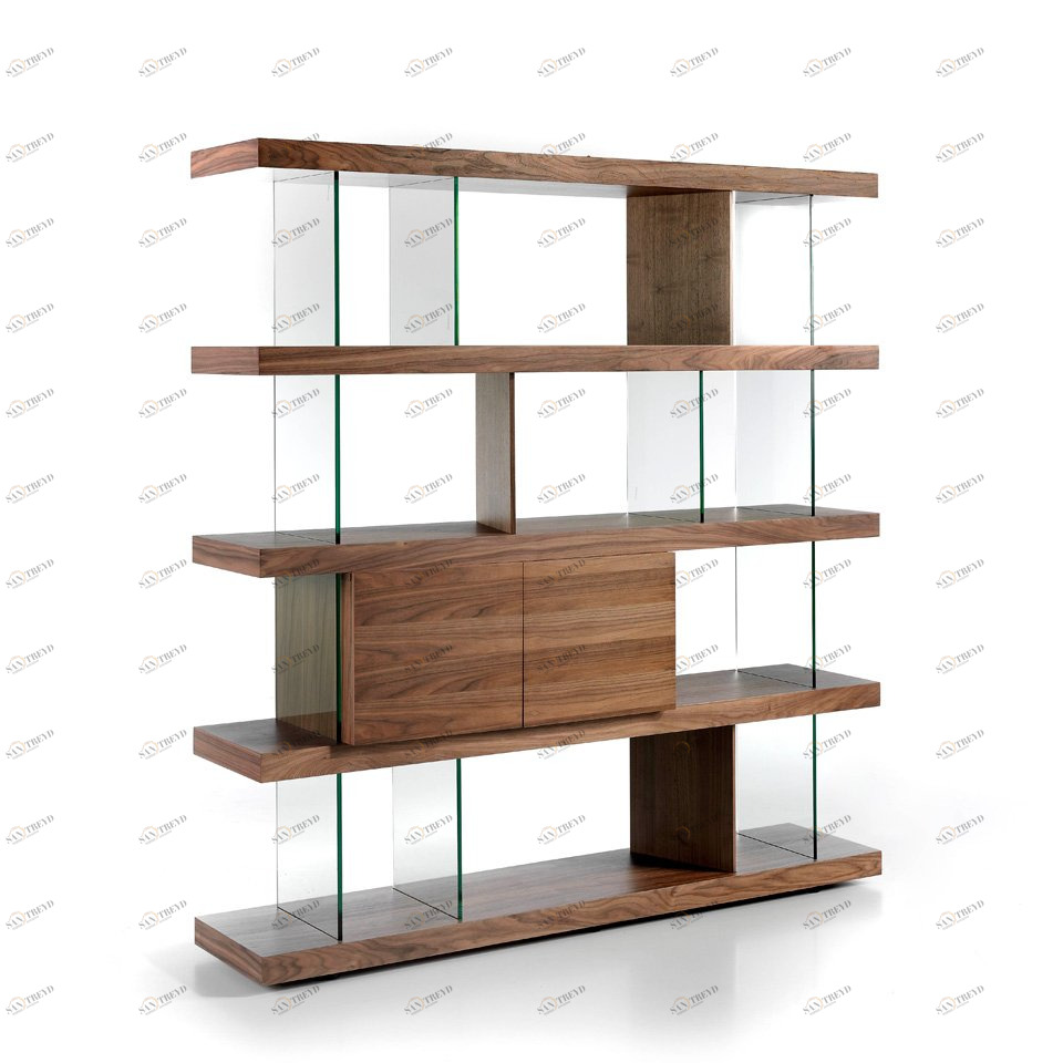 Стеллаж деревянный орех CP1711-F от Angel Cerda ANGEL CERDA  321325 Коричневый 