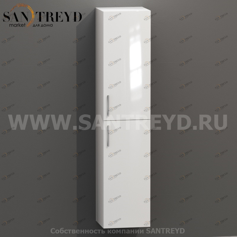 MDC001 Высокий шкаф с двумя створками 160 см белый Globo 4ALL Италия Ceramica Globo