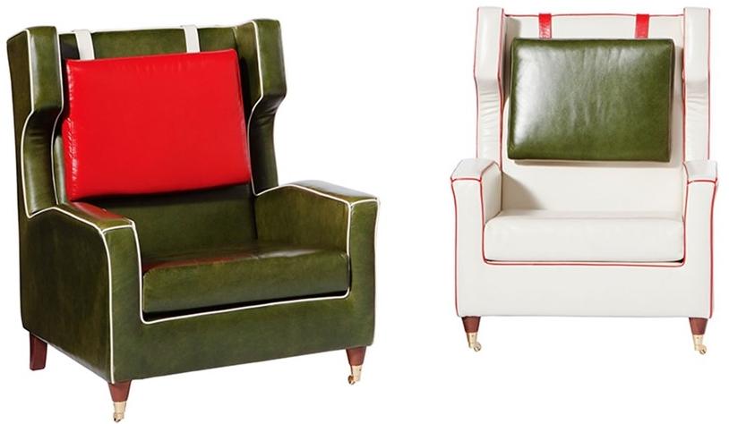 Paolo Castelli Кожаное кресло с подлокотниками sun-id-1356927 - Вид №1