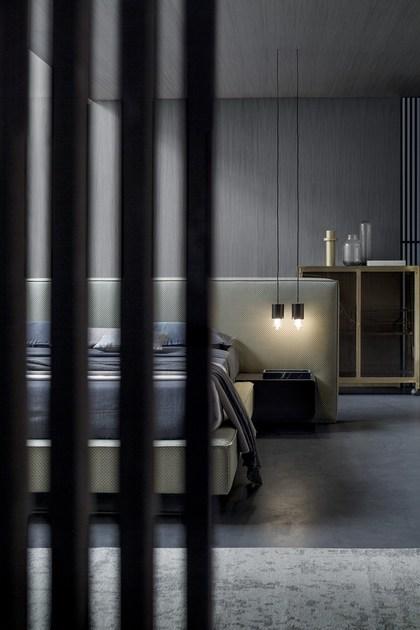 Felis Двуспальная кровать из ткани с мягким изголовьем Bedstories#2 sun-id-1348345 - Вид №7