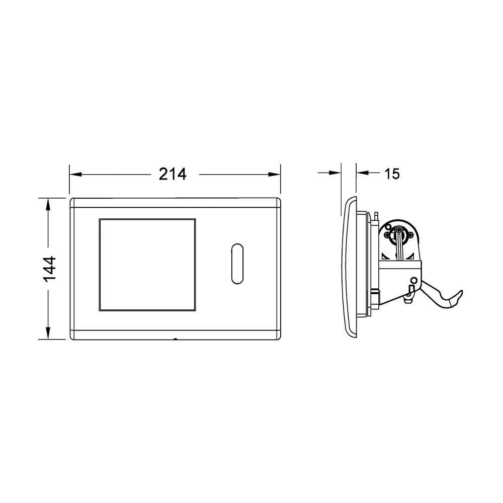 9240351 planus электронные системы смыва Tece TECEplanus - Вид №1
