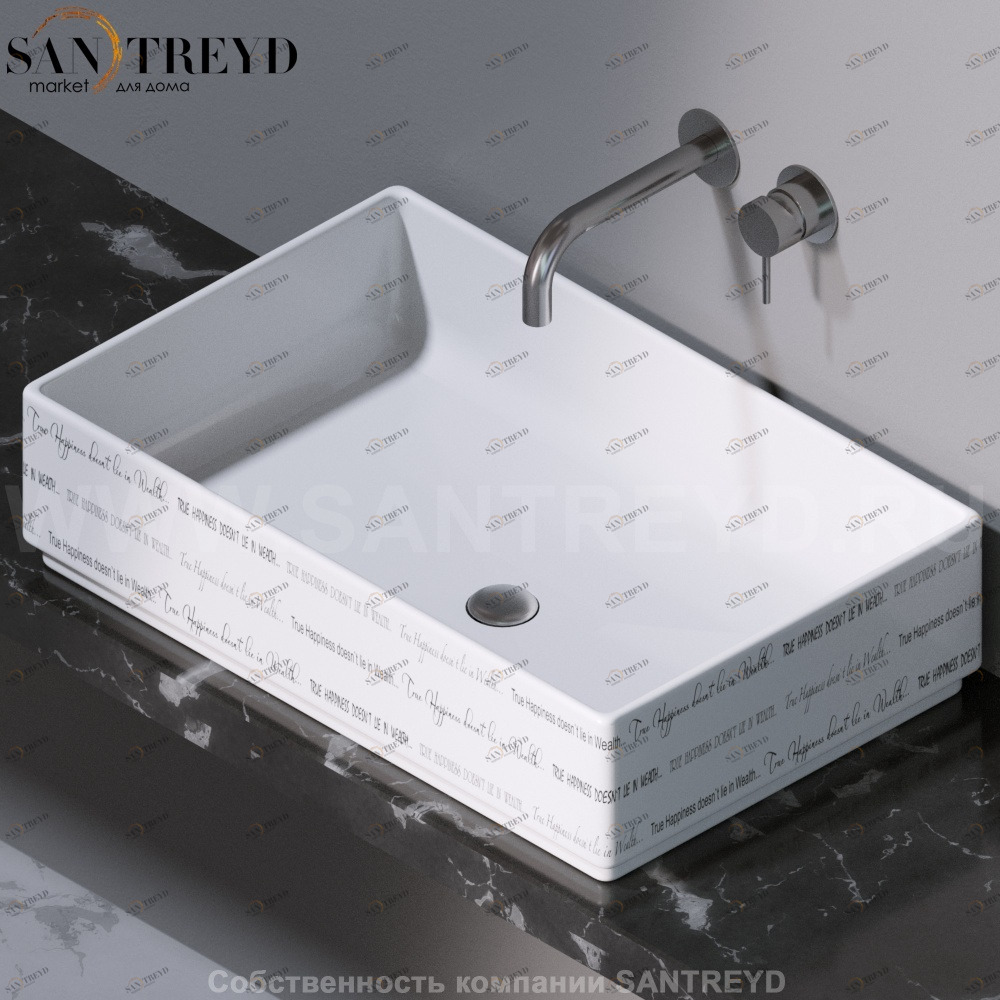 L620420 Накладная раковина на столешницу  прямоугольная A. e T. Italia Fly AeT ITALIA