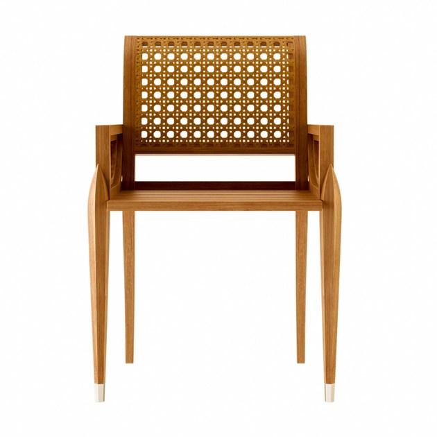 ASTELLO Садовый стул из тика с подлокотниками Iris Ir.sf1.f1 - Вид №2