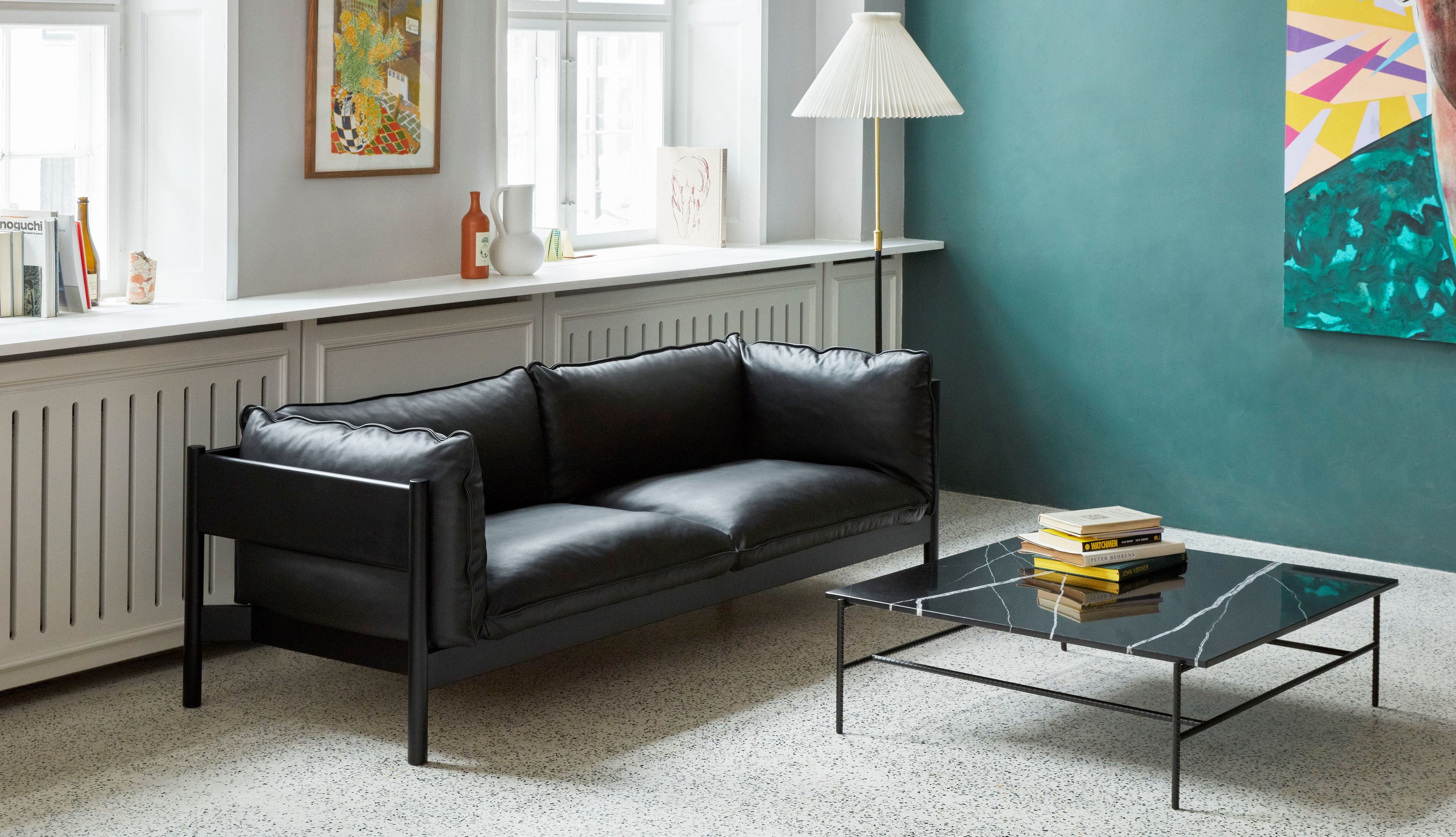 Прямоугольный мраморный журнальный столик Hay арматура ARCH-00107983 - Вид №6