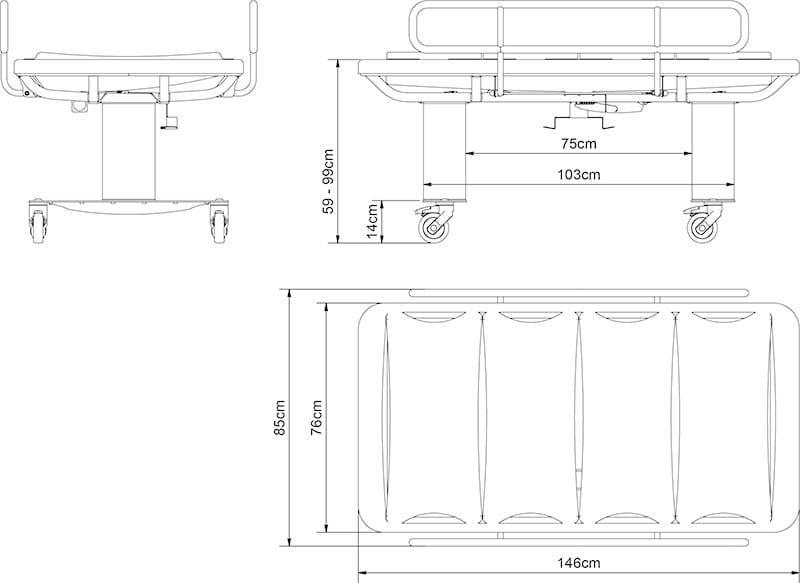 Носилки для душа Ropox MOBILIO ARCH-00046881 - Вид №3