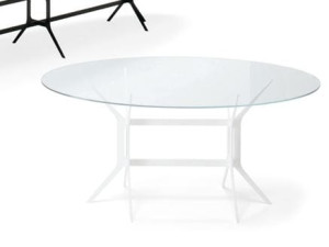 Овальный Хрустальный стол