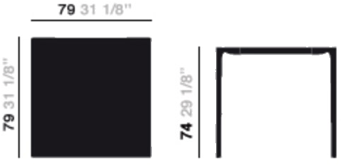 arper Квадратный стол Nuur sun-id-1359527 - Вид №3