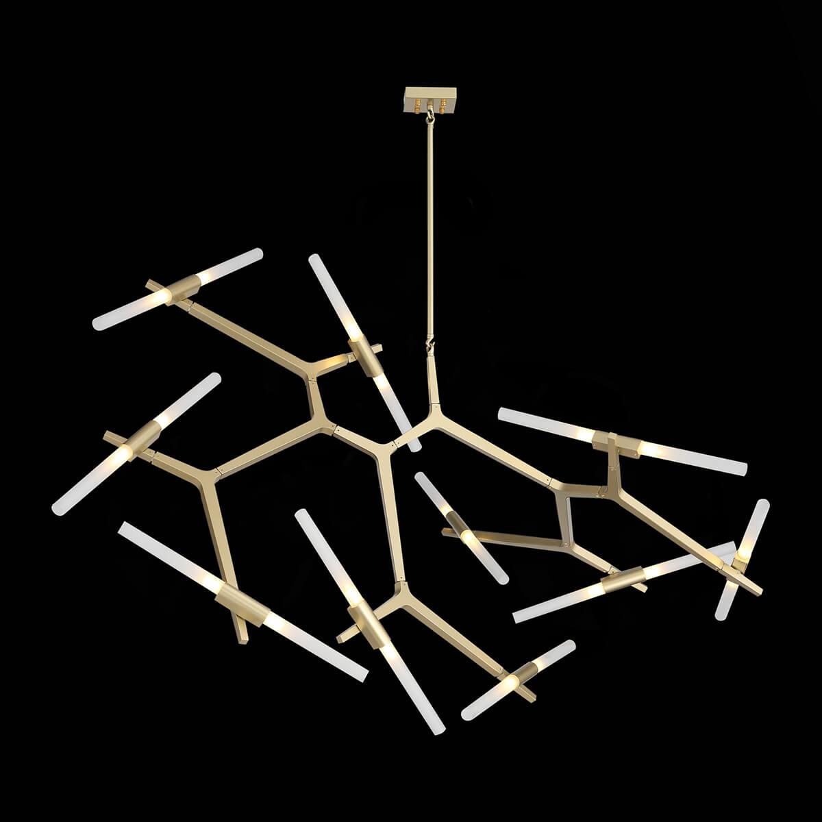 Люстра подвесная белая, золото ST Luce Laconicita SL947.202.20 ST LUCE ДИЗАЙНЕРСКИЕ, LACONICITA 00-3834575 Белый;золото  - Вид №1