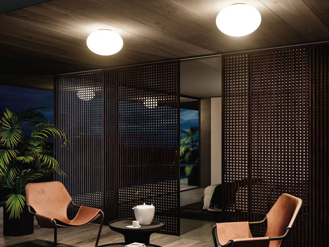 Пластиковый светодиодный наружный потолочный светильник Linea Light Group О! Smash ARCH-00010639