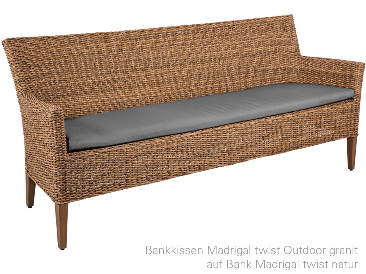 10.00.1528 Подушка на скамейку Madrigal Outdoor Granite 3-х местная Mbm  - Вид №2