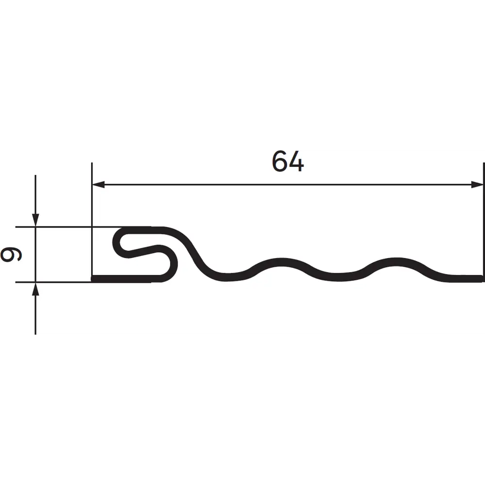 83577592 Планка стартовая к сайдингу Artens 3000 мм цвет серебристый STLM-0041960  - Вид №2