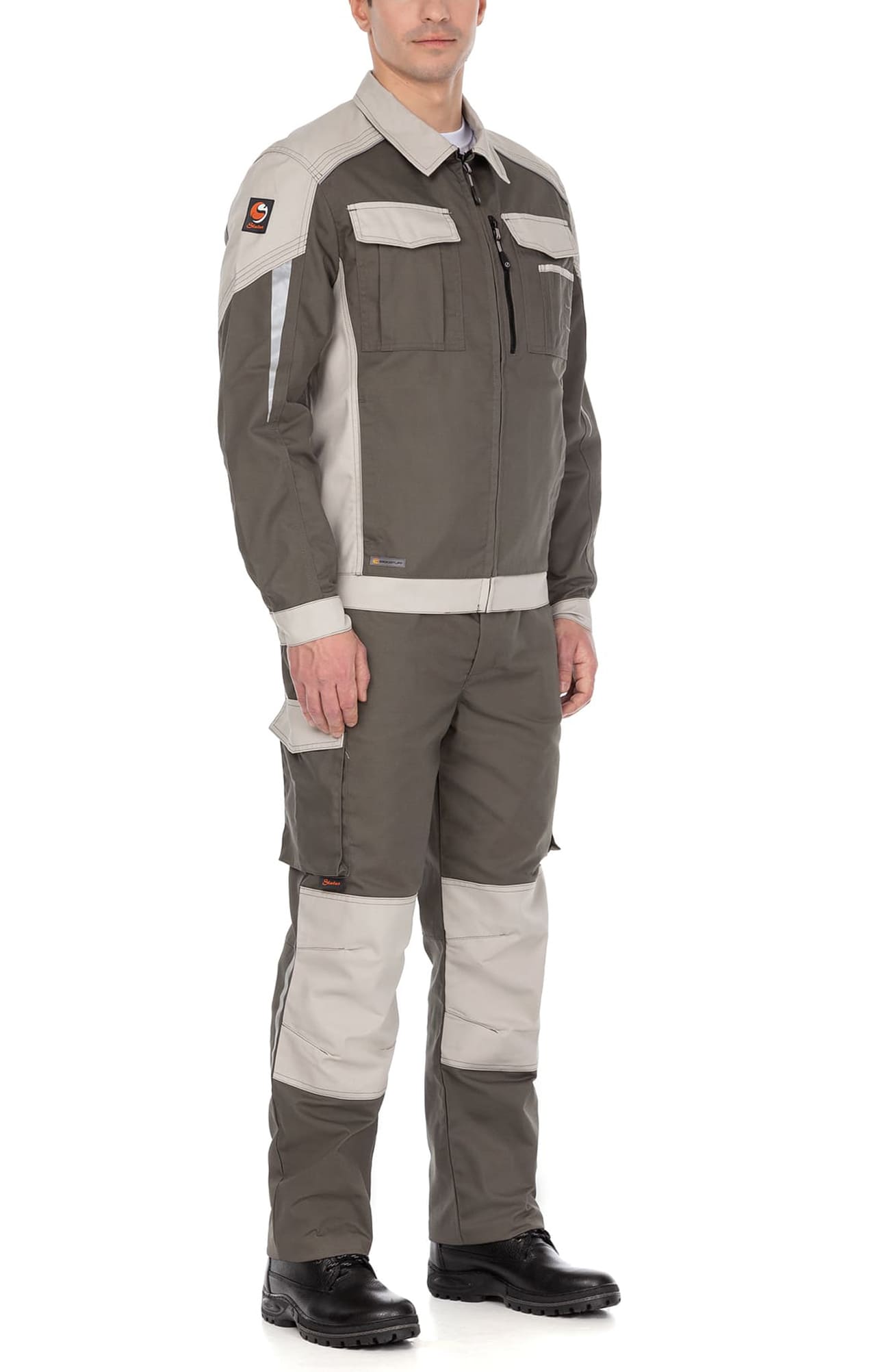 4957108 Костюм  NEW серый хаки с серым песком STATUS  Летняя спецодежда  размер 64-66/182-188  - Вид №11