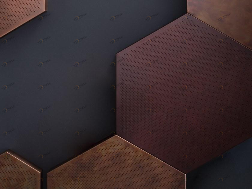 DE CASTELLI Акустическая стеновая панель из металла Design sun-id-1444787