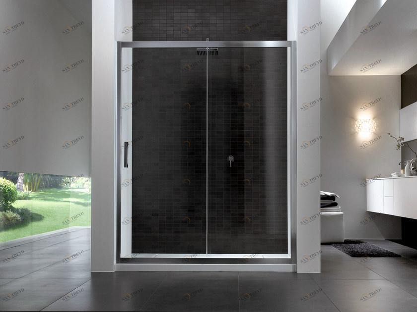 DISENIA Прямоугольная душевая кабина из стекла с раздвижной дверцей Quadro sun-id-1452755