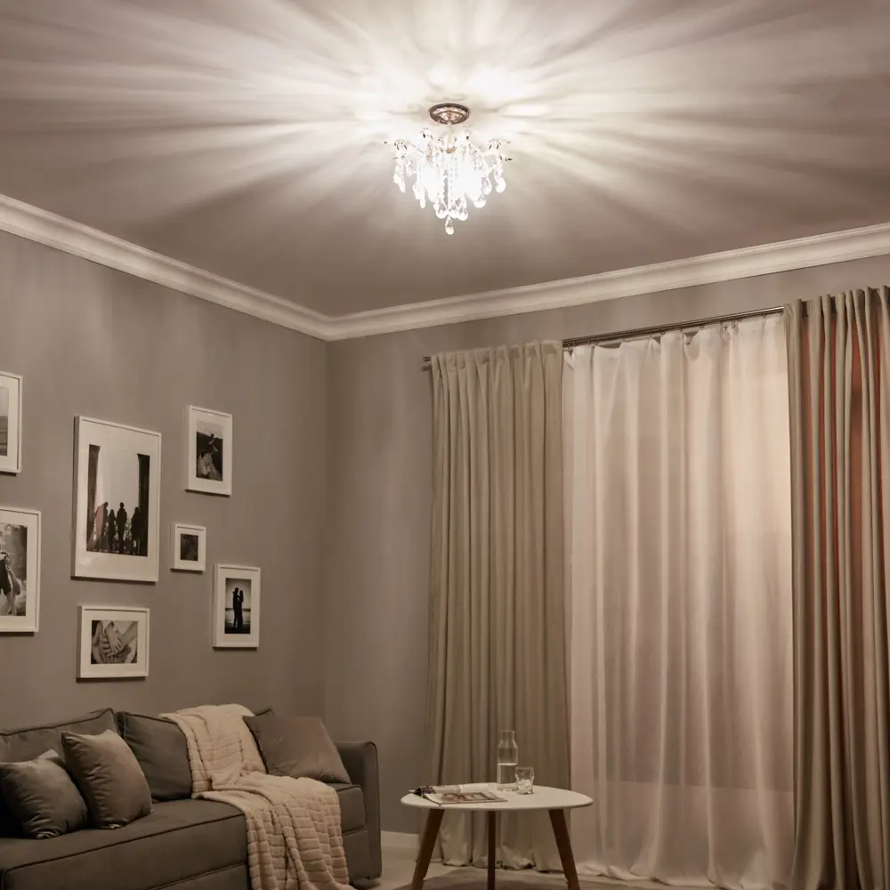 Люстра потолочная хрустальная Escada 1128/4, 4 лампы, 12 м², цвет золотистый STLM-2122339 - Вид №15