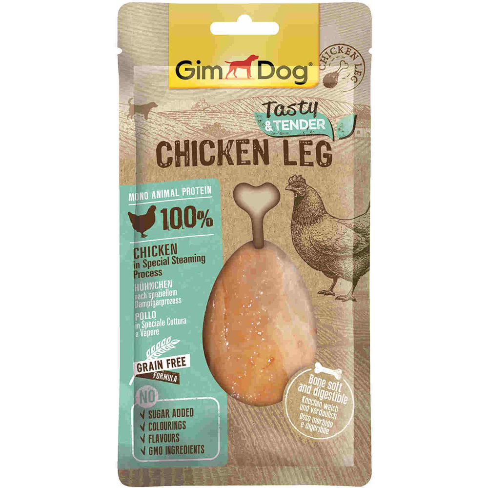 ПР0055465 Лакомство для собак GIMDOG куриная ножка 70г GIMBORN 