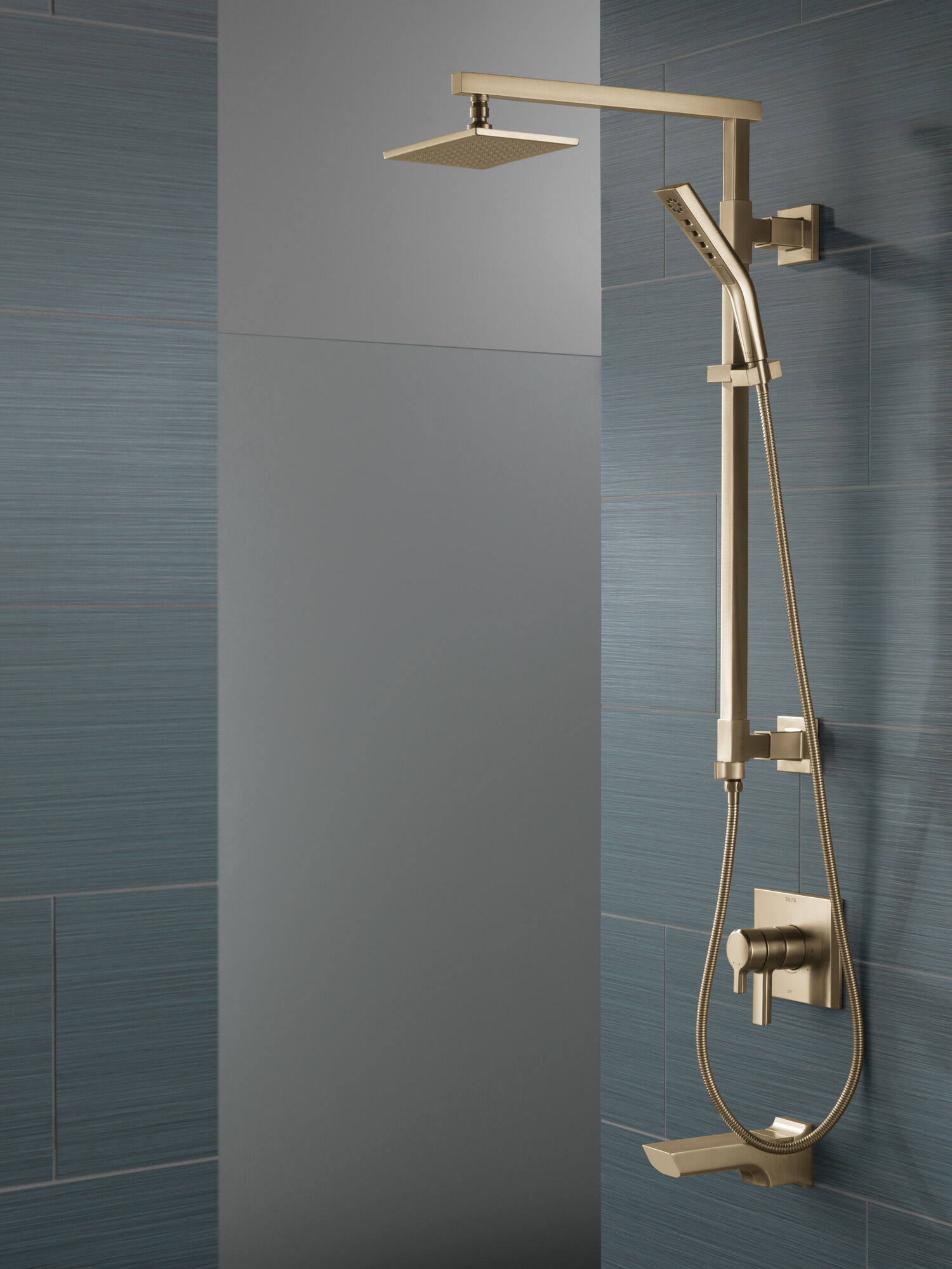 58420-CZ Душевая колонна угловая 26 дюймов Delta Faucet Universal Showering Шампанское бронза  - Вид №8