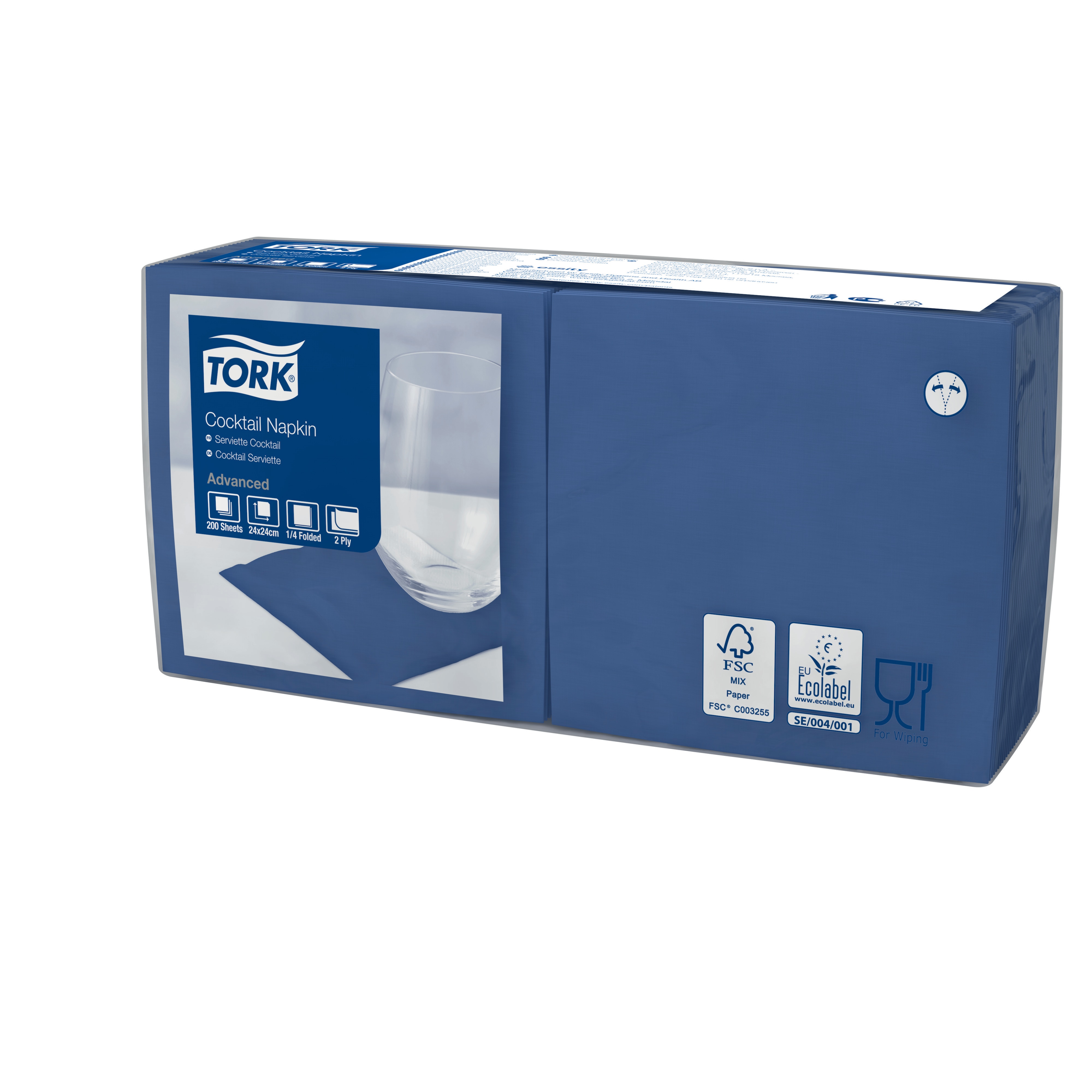 47782539 Коктейльная салфетка темно-синего цвета Tork  - Вид №1