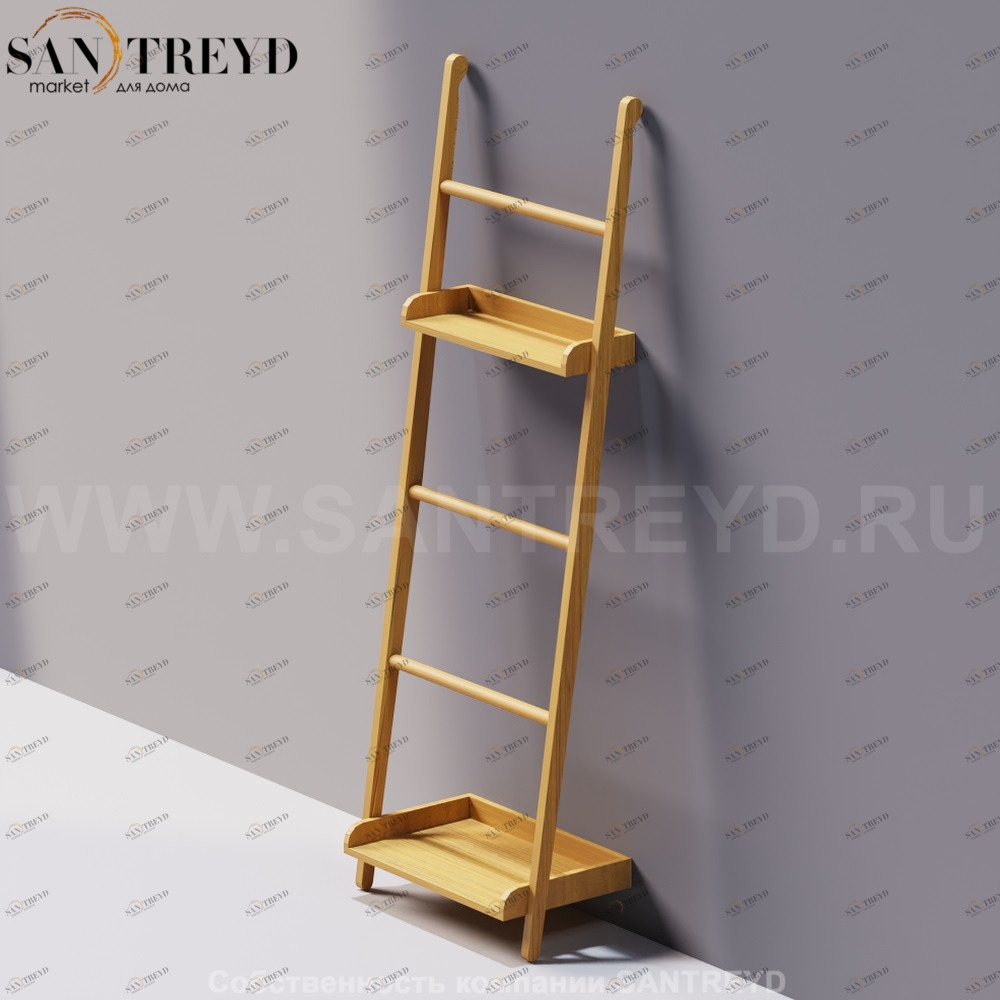 Agape STAIRS Вешалка для полотенец с двумя полками под тик ACOM0545NPT