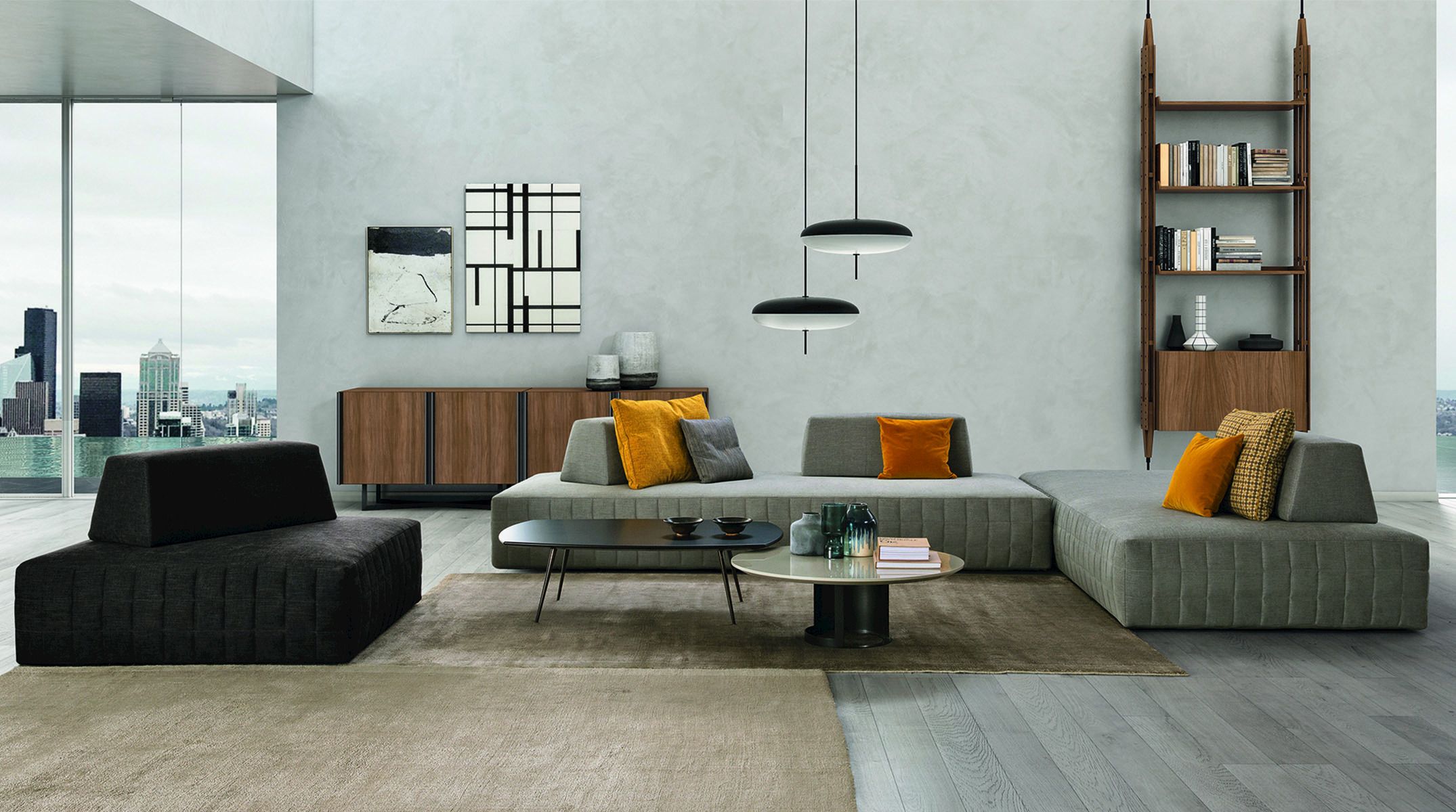 Угловой диван с журнальной стойкой BODEMA SHANGHAI ARCH-00143450 - Вид №3