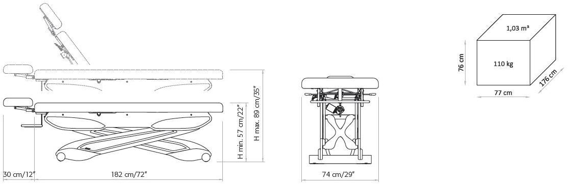 Lemi Group Массажная кровать Essential 187-1 - Вид №1