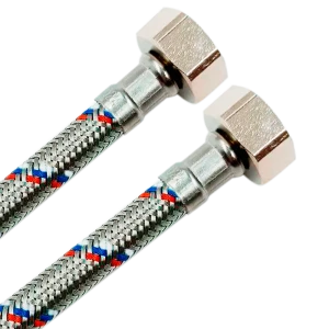 РОСТЕРМ Гибкая подводка для воды 1/2" 40 см с оплеткой из нержавеющей стали 89409399