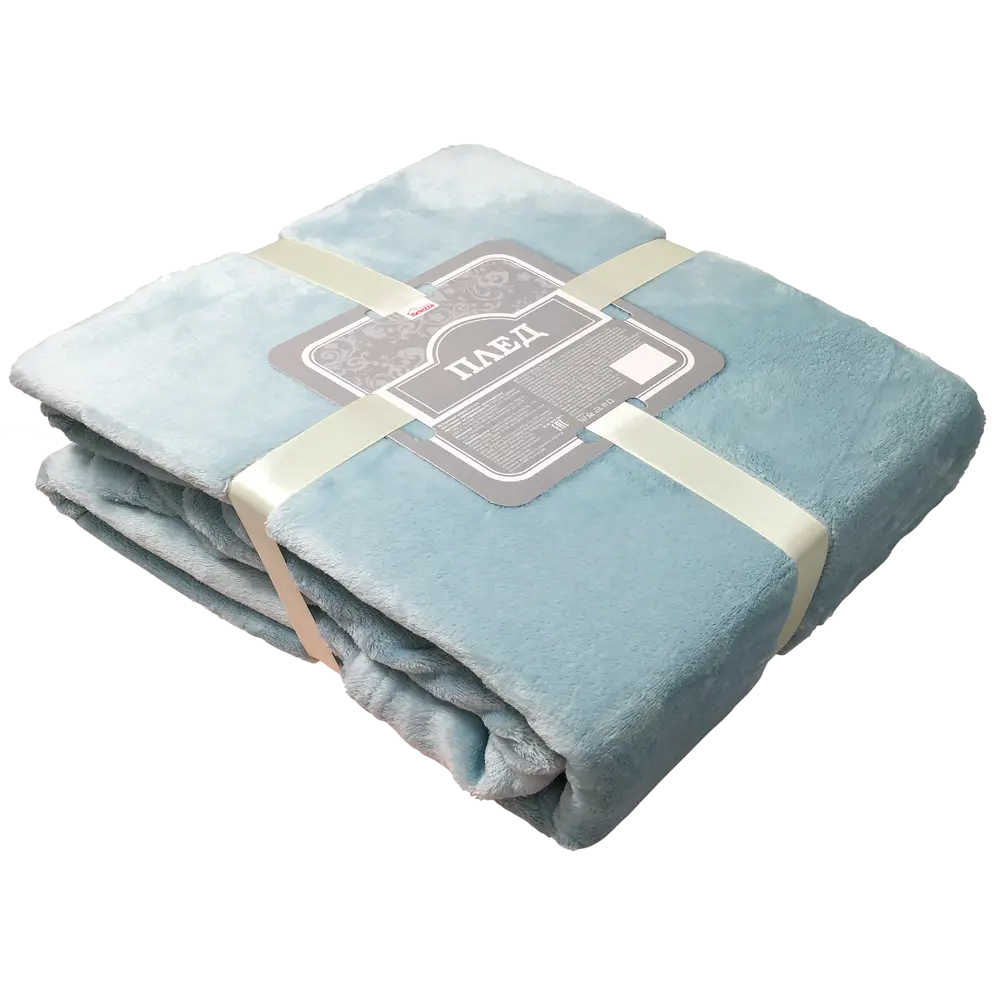 Плед «Тропикана» 180x200 см фланель цвет голубой BELEZZA STLM-2120627