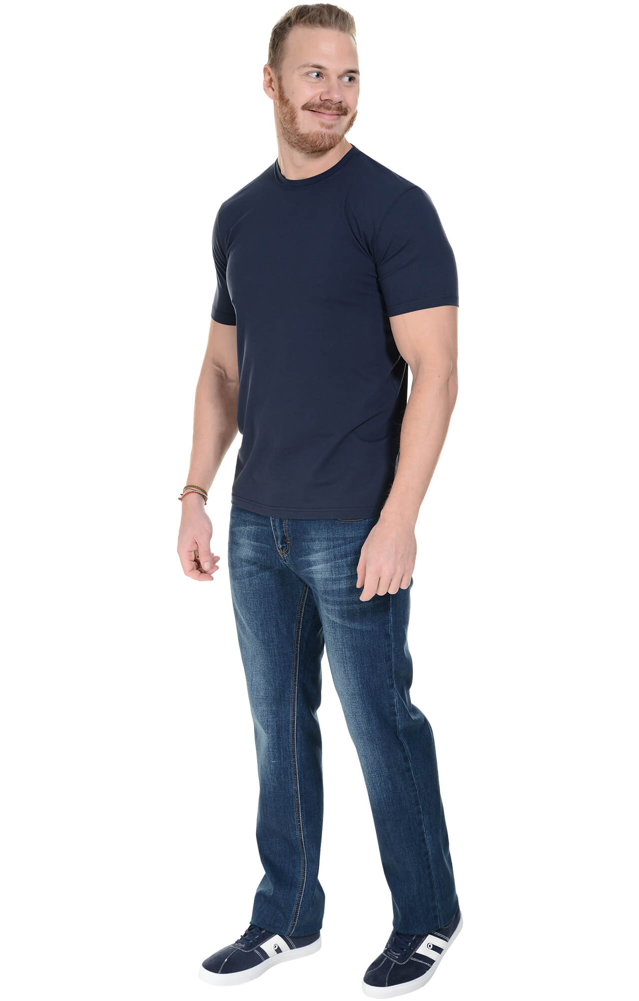 62082 Футболка мужская темно-синяя LUXE  Одежда для официантов  размер XXL  - Вид №4