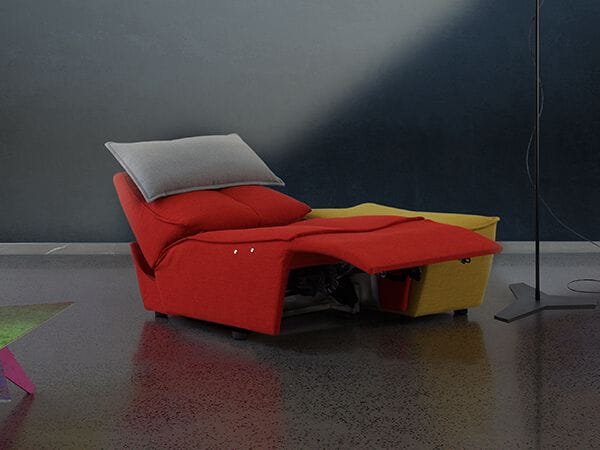 Кресло с откидной спинкой из ткани Calia Italia Modular ARCH-00113179 - Вид №1