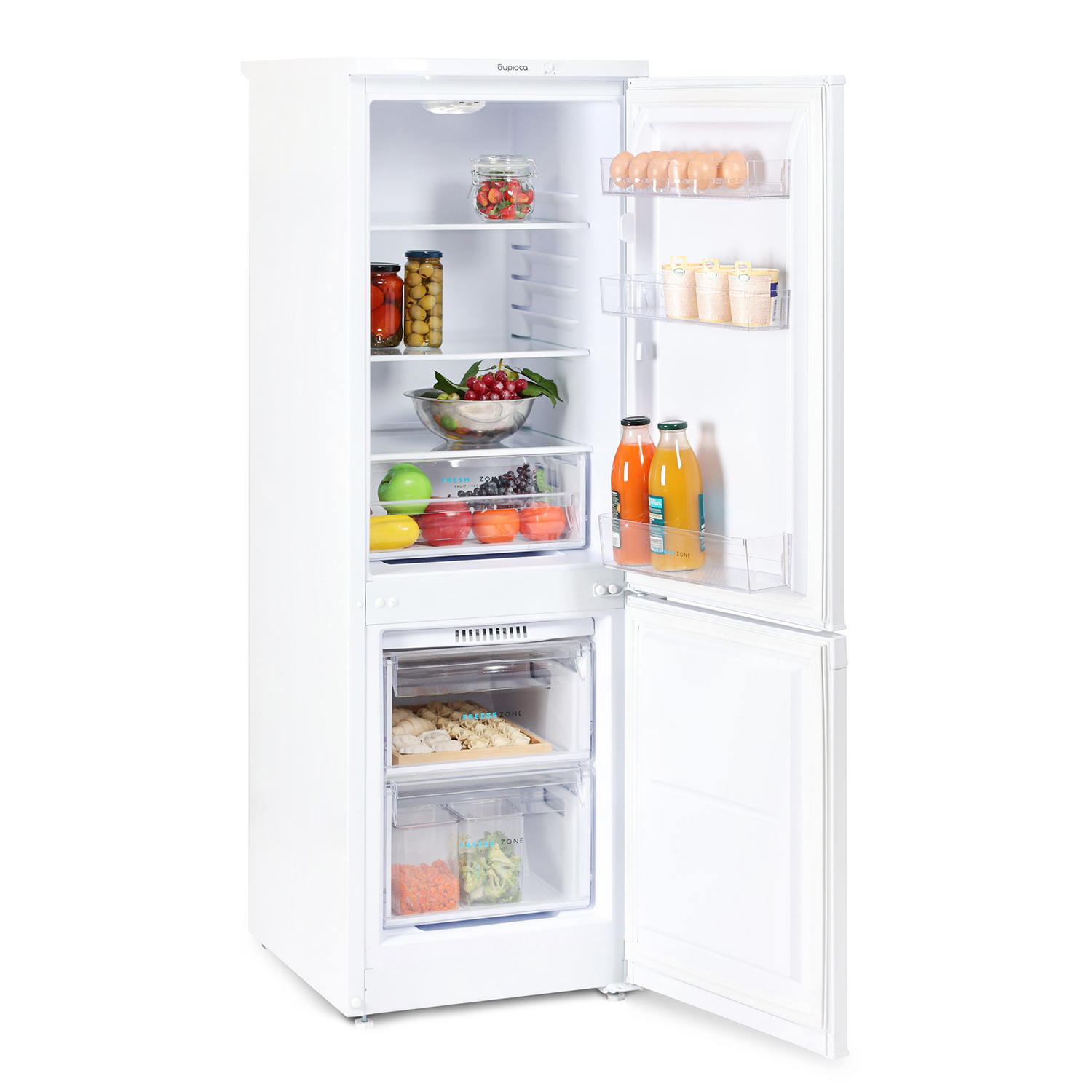 9283696 Холодильник с морозильником   БИРЮСА 418 белый STDN-0115310 - Вид №4