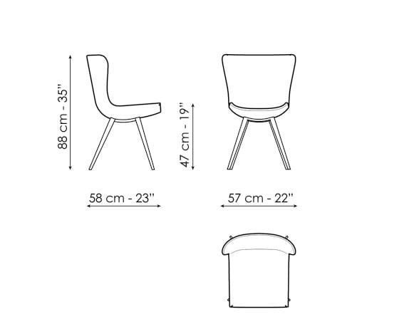 Мягкий стул BONALDO Колибри ARCH-00019176 - Вид №1