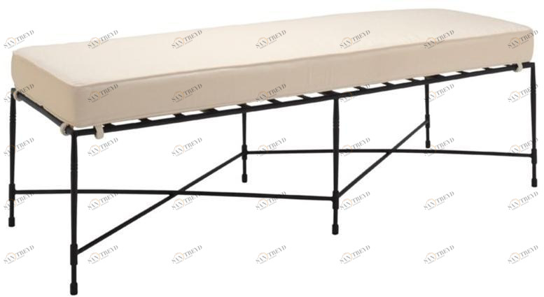 JANUS et Cie Садовая скамейка из нержавеющей стали без спинки Amalfi sun-id-1493882