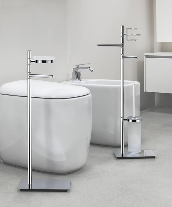 B9902 Стойка напольная с мыльницей и полотенцедержателем COLOMBO SQUARE Colombo Design - Вид №2