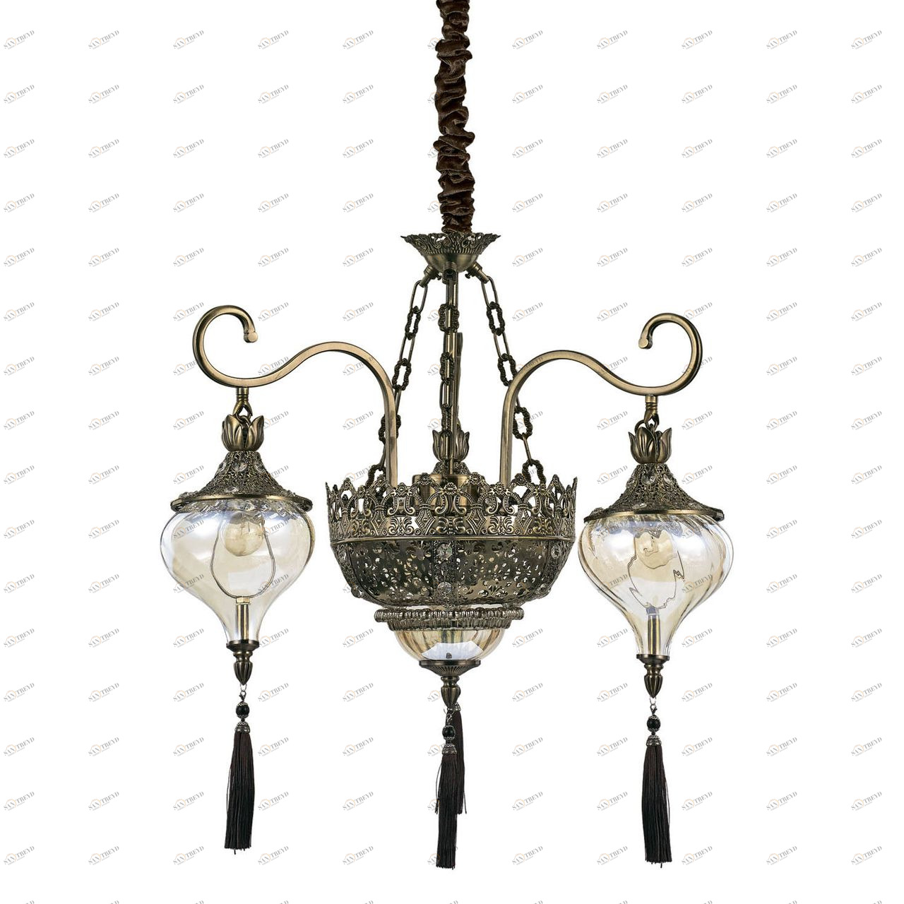 Подвесная люстра Ideal Lux Harem SP5 IDEAL LUX ДИЗАЙНЕРСКИЕ, HAREM 057369 Коричневый 