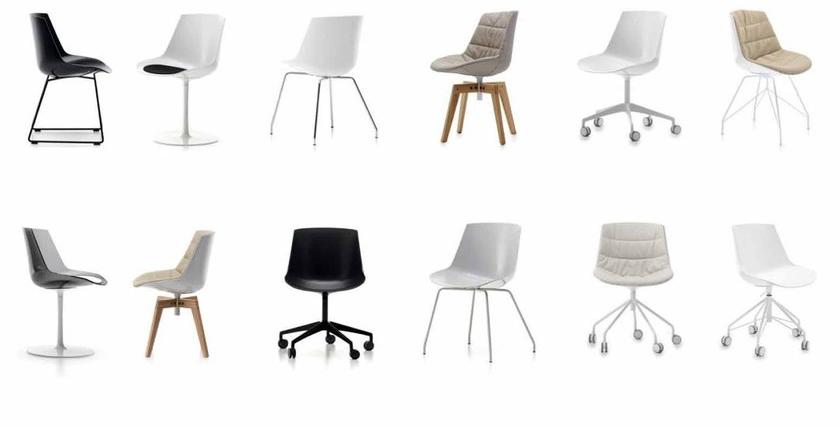 MDF Italia Мягкое вращающееся кресло на жердочке Flow sun-id-1454121 - Вид №6