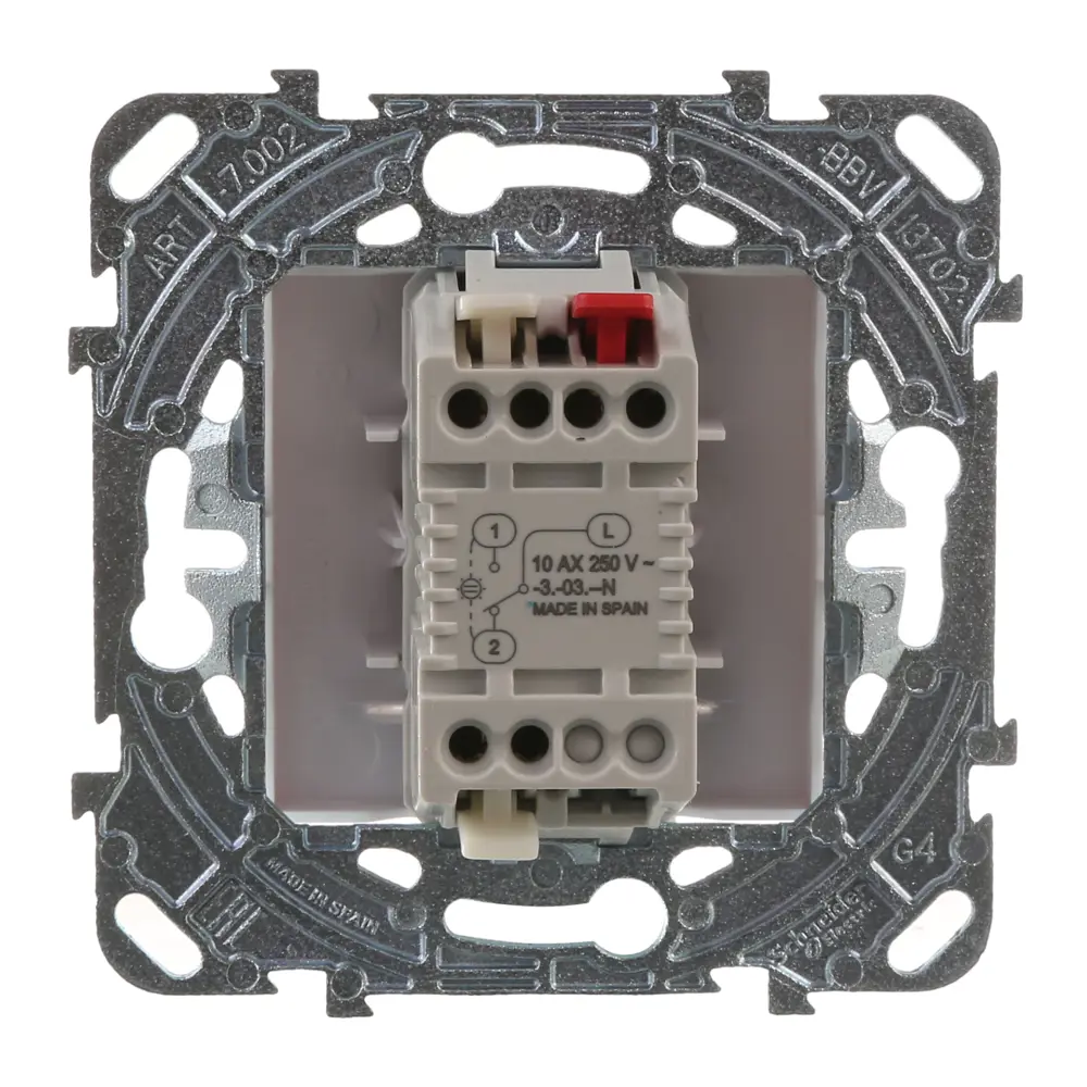 Выключатель проходной встраиваемый Systeme Electric Unica 1 клавиша с подсветкой, цвет белый STLM-2000854 - Вид №4