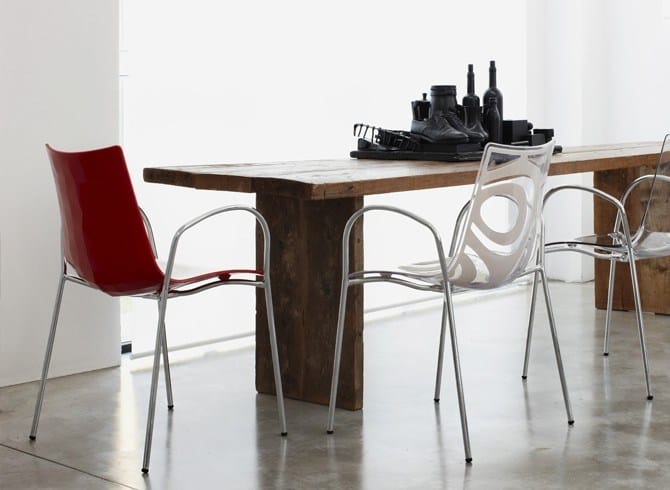 Стальной штабелируемый стул с подлокотниками S-CAB Zebra ARCH-00060065 - Вид №3