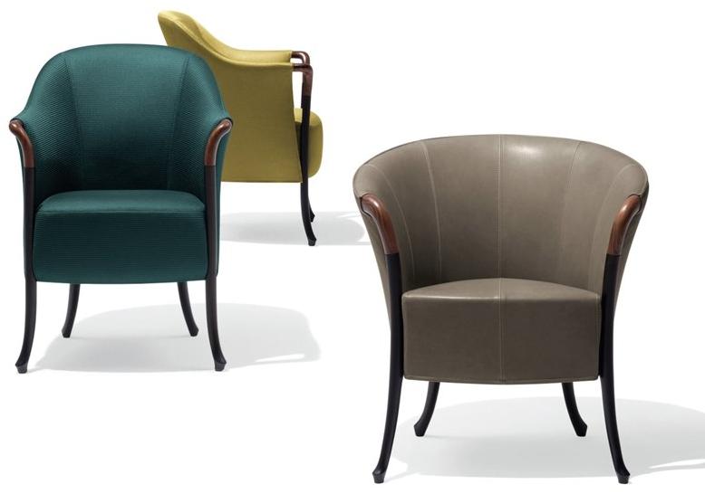 Giorgetti Кожаное кресло с подлокотниками Progetti sun-id-1448221 - Вид №3